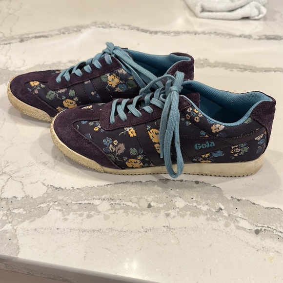 RARE Gola X Cath Kidston Woodland Rose In Grape Harrier Trainer/Sneaker size 6 - Picture 3 of 6